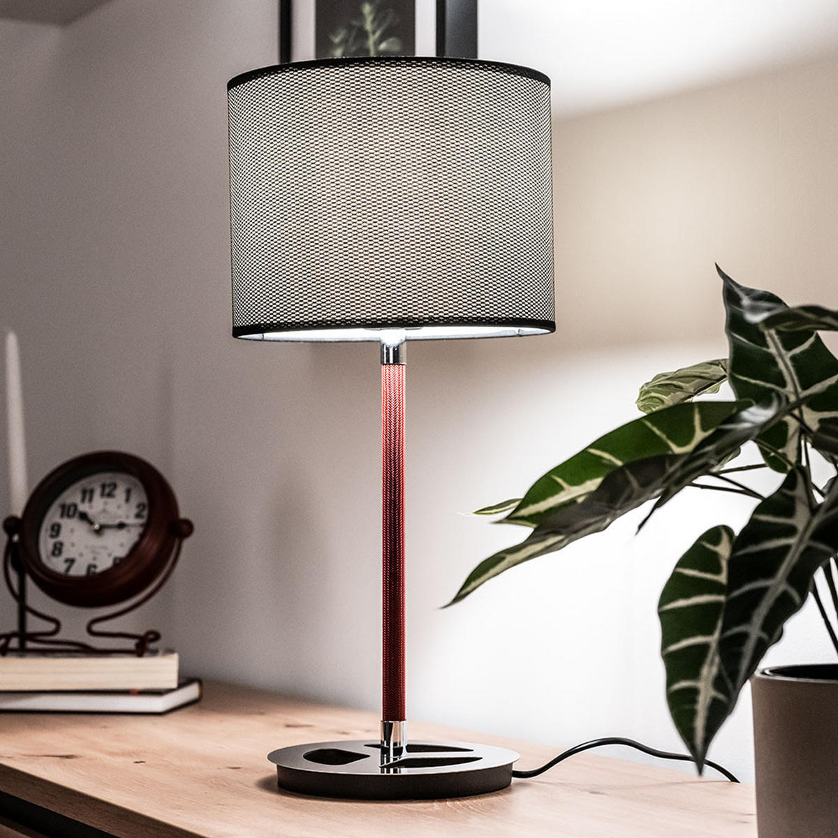 LED TISCHLEUCHTE Stratos Silber Chrom - Silberfarben, Metall (23/23/50cm)