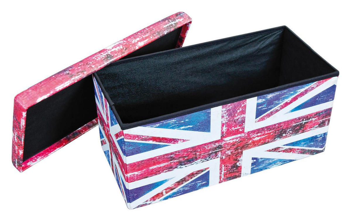 FALTBOX in Multicolor - Blau, Textil (76/38/38cm) - MID.YOU