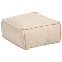 POUF Baumwolle Beige Sherali - Beige, Textil (50/30/50cm) - Beliani