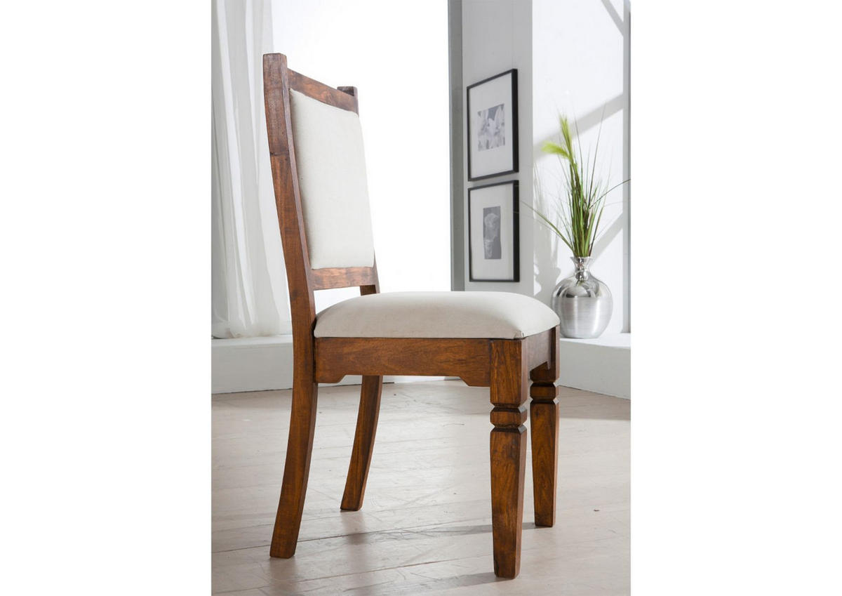 STUHL Massivholz 45 x 45 x 100 cm hellbraun OXFORD #0610 - Braun, Holz (45/100/45cm) - Massivmoebel24