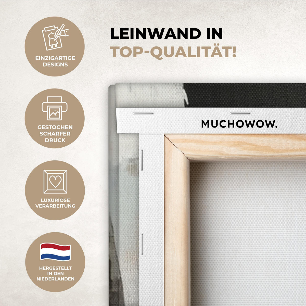 LEINWANDBILD Farbe - Abstrakt - Farben 90x140 cm - Currygelb, Textil (90/140cm) - MuchoWow