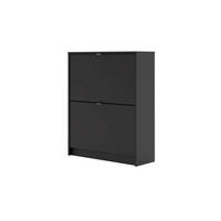 SCHUHSCHRANK, Shane, Schwarz, Spanplatte foliert, 70 x 24 x 85 cm - Schwarz, Holzwerkstoff (70/85/24cm) - ebuy24