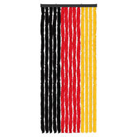 FLAUSCHVORHANG (56x185 cm) Türvorhang in "Schwarz-Rot-Gelb" - Dunkelgelb, Kunststoff (56/2/185cm) - Arsvita