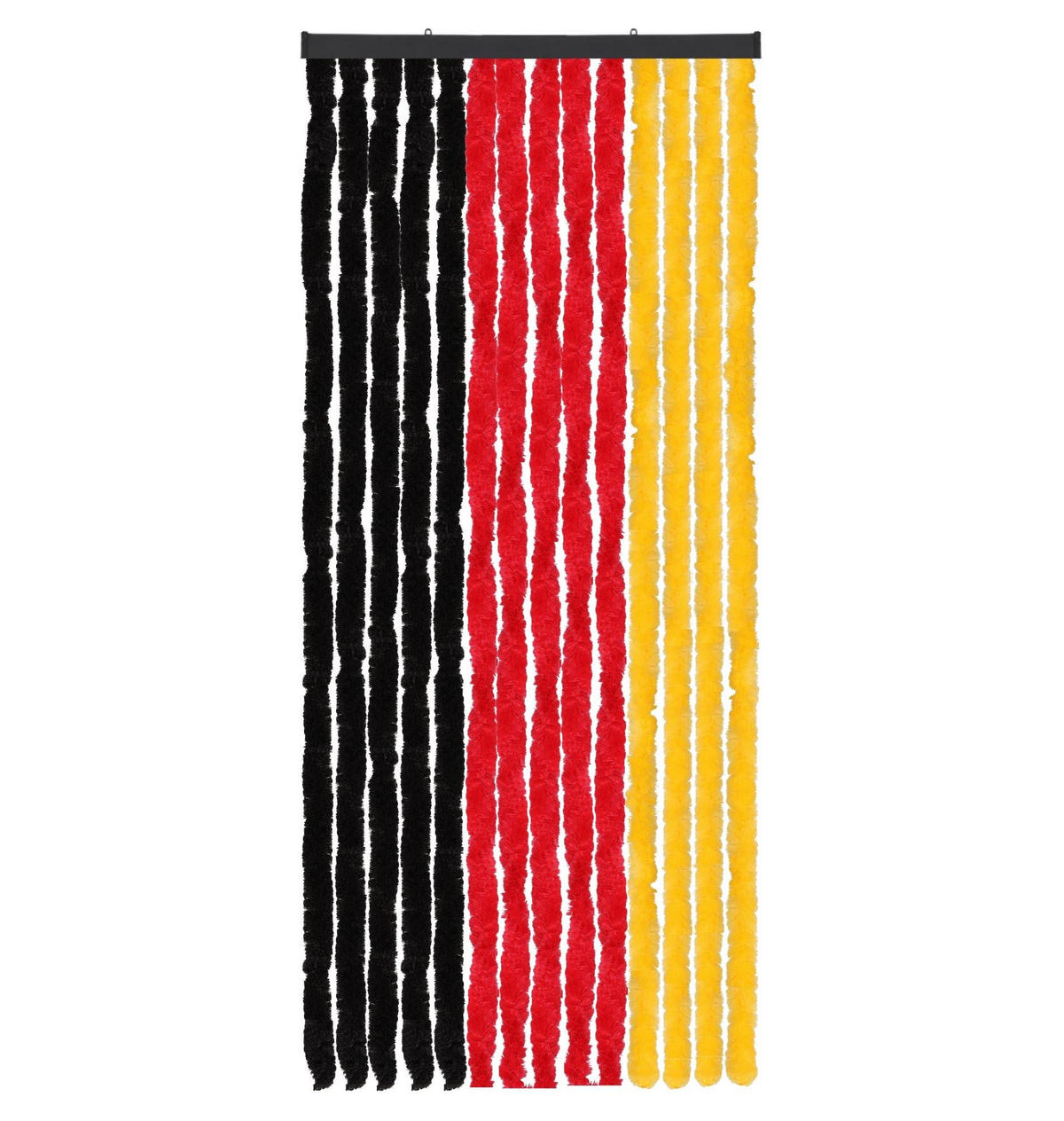FLAUSCHVORHANG (56x185 cm) Türvorhang in "Schwarz-Rot-Gelb" - Dunkelgelb, Kunststoff (56/2/185cm) - Arsvita