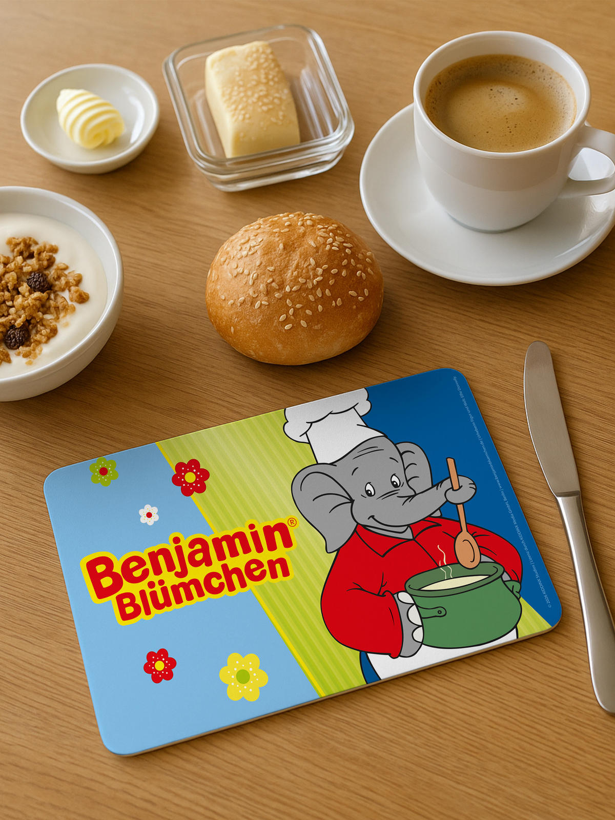 BRETTCHEN Benjamin Blümchen Mehrfarbig 14,5 x 23,5 cm - Multicolor, Kunststoff (14.5/23.5cm) - United Labels