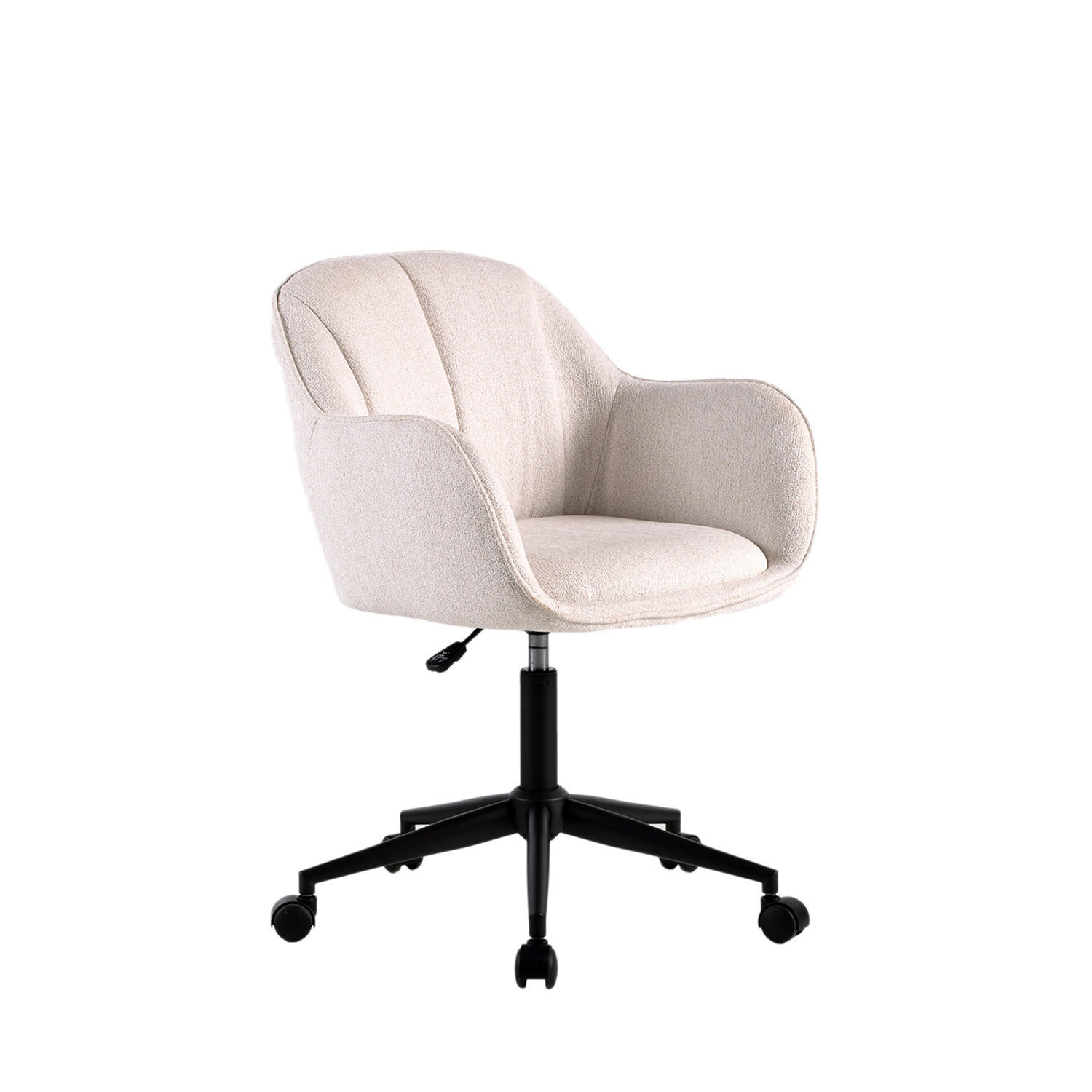 SCHREIBTISCHSTUHL Tess Beige 62 cm x 80-88 cm - Beige, Metall (62/80/60cm)