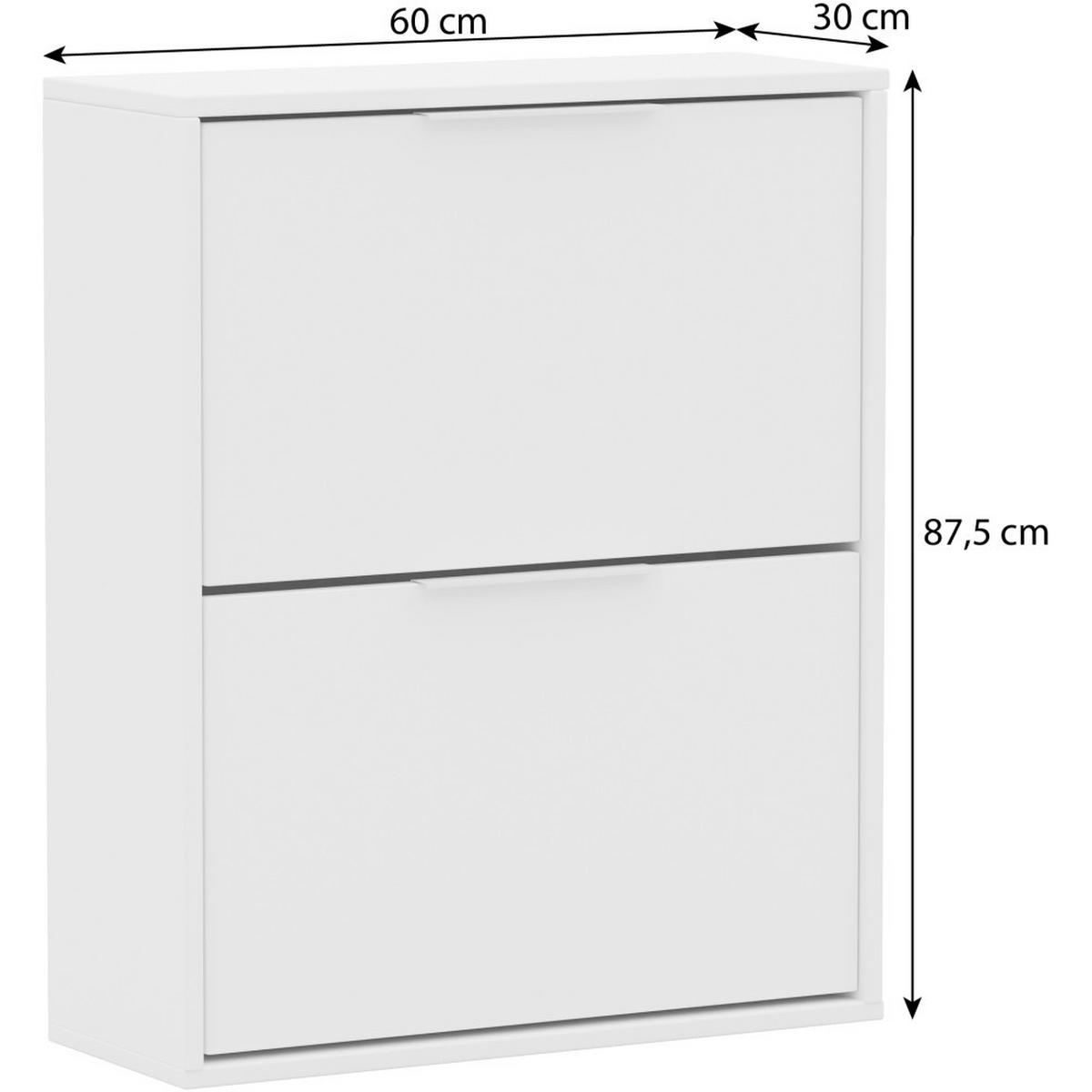 SCHUHSCHRANK Muno mit 2 Türen, Sandfarben - Sandfarben, Holzwerkstoff (60/87.5/30cm) - Beautysofa