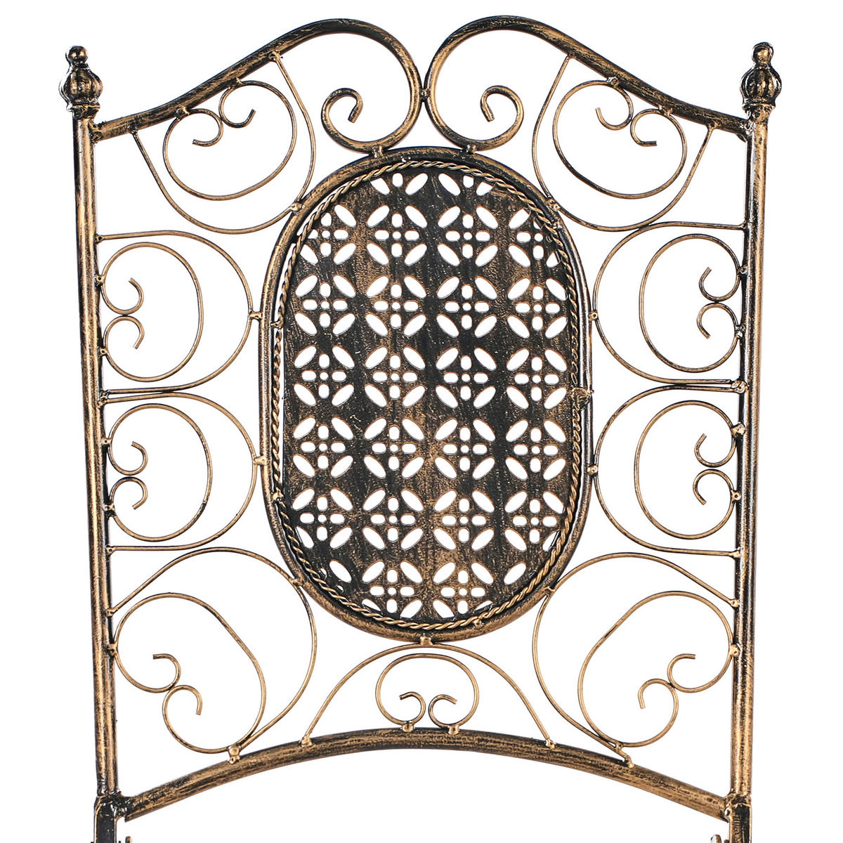 GARTEN-BARHOCKER Schwarz Bormio - Schwarz, Metall (38/122/44cm) - Beliani