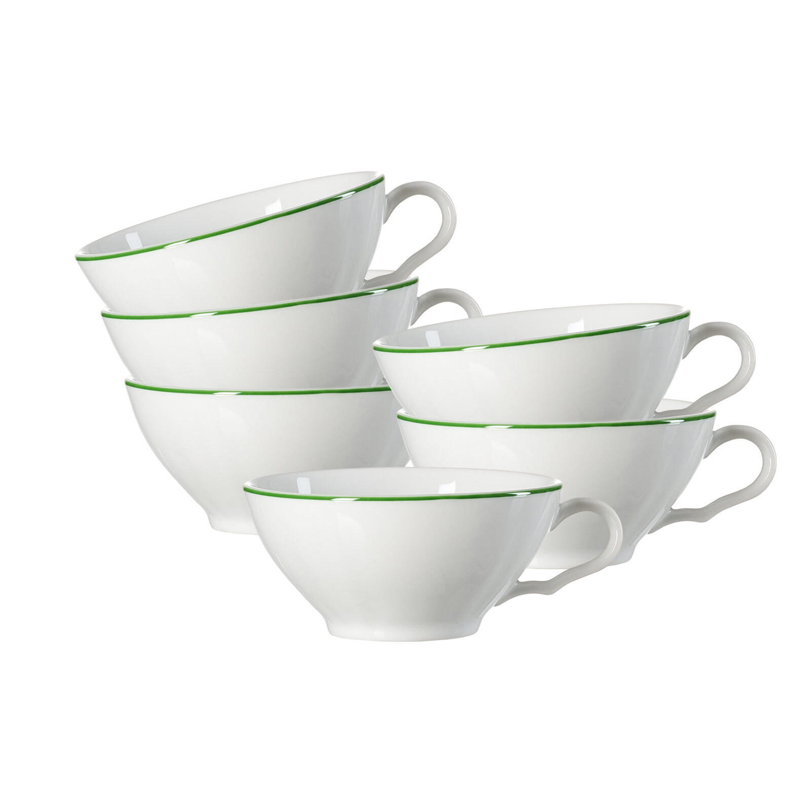 TEETASSEN Ostfriese Grün 100 ml 6er Set - Grün, Keramik (100L) - Ritzenhoff Breker