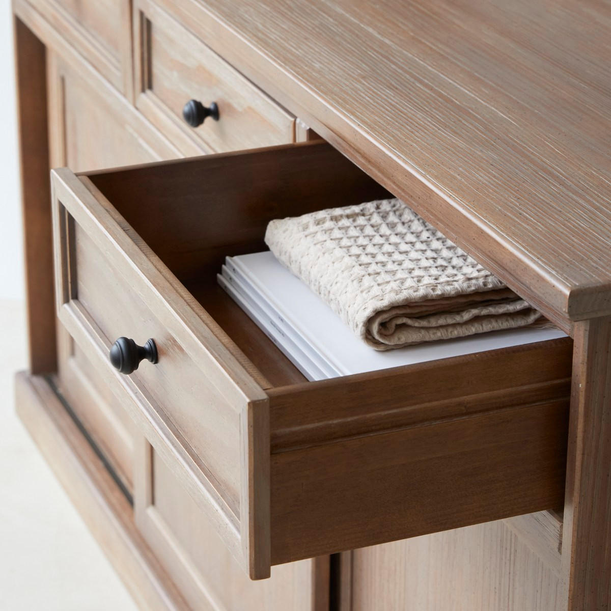 SIDEBOARD Roma Natur aus Pinie - Naturfarben, Holz (166/86/48cm) - Tikamoon