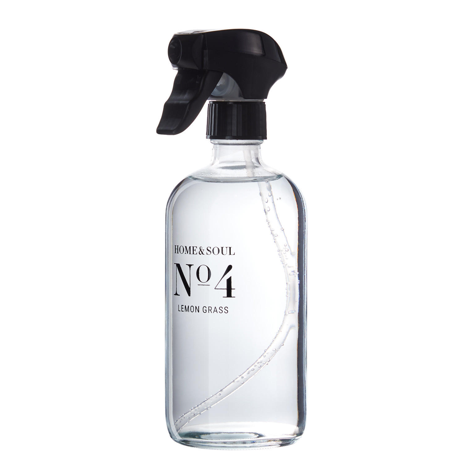RAUMSPRAY Home & Soul Lemongrass - Transparent, Glas/Kunststoff (7/7/21cm) - Butlers