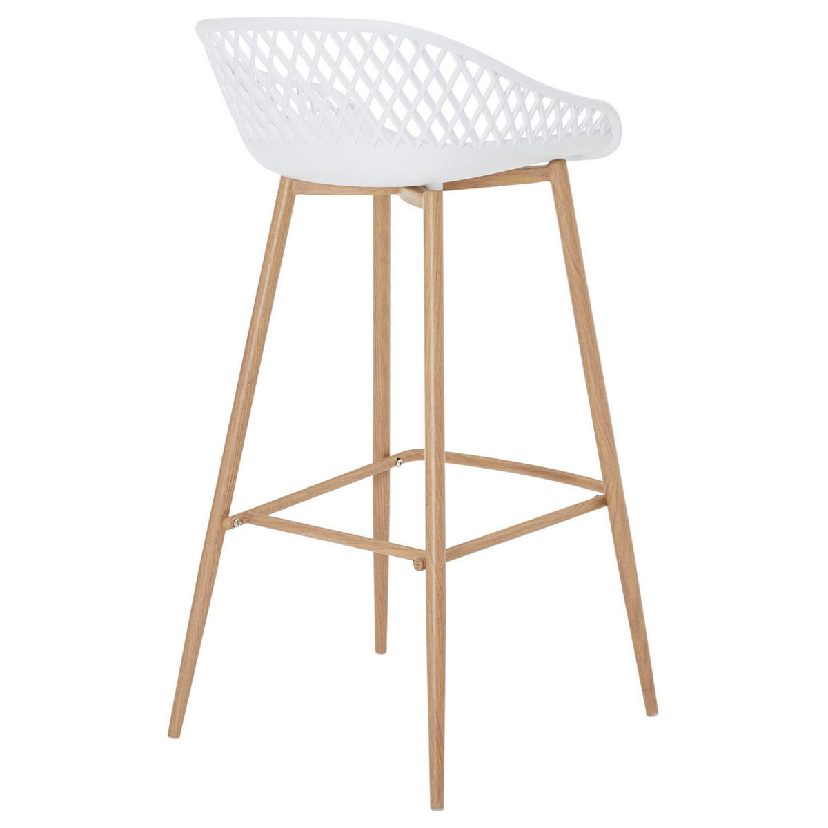 BARHOCKER IREK 2ER-SET - Weiß, Textil (48/96/48cm) - IDIMEX