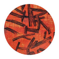 PREPROGA Ginger Chocolat Meditation Kanji 140/140 cm - rdeča, umetna masa/tekstil (140/140cm) - Louis De Poortere
