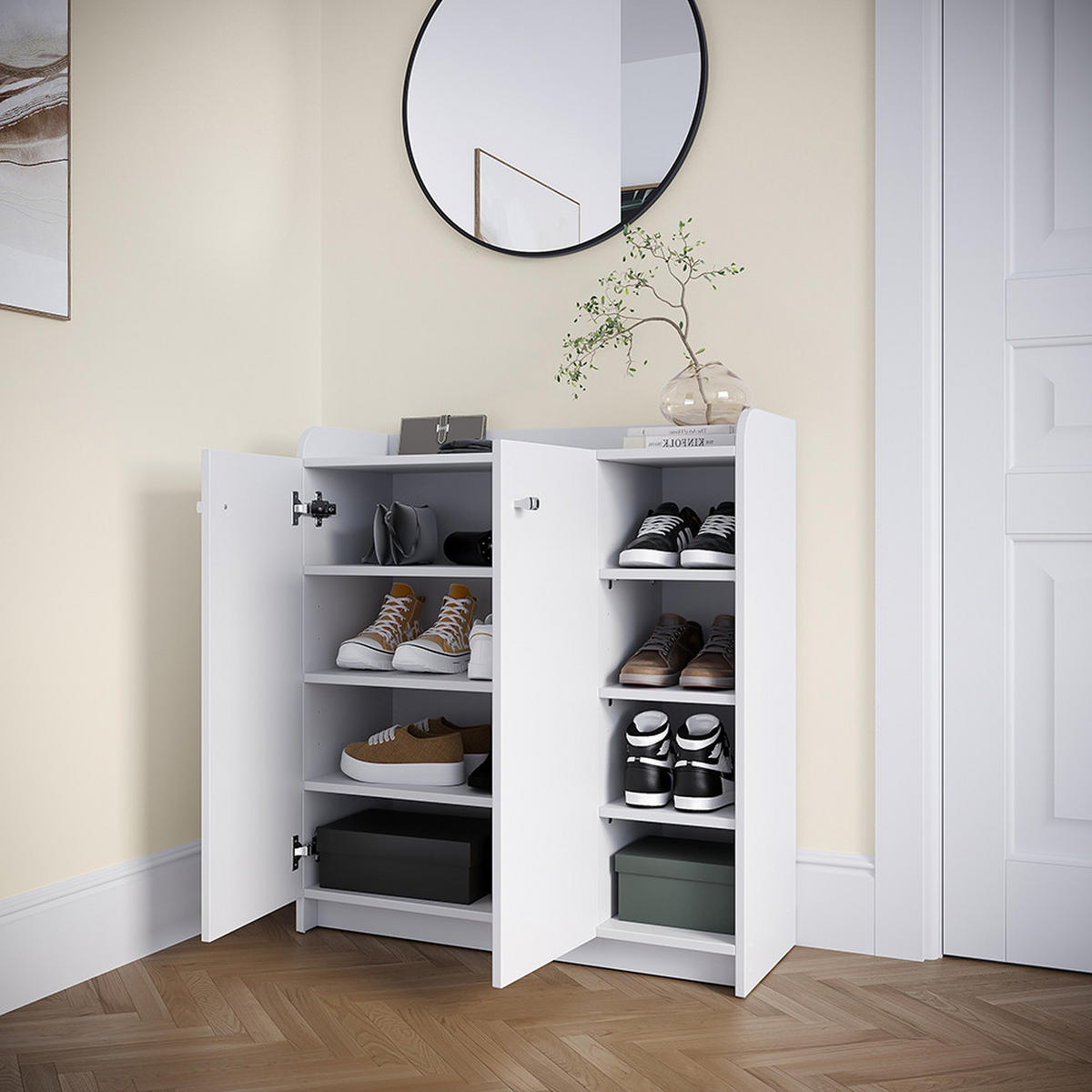 BOTNÍK Moritz Bílá - bílá, kompozitní dřevo (83/91.4/32.3cm) - Vicco