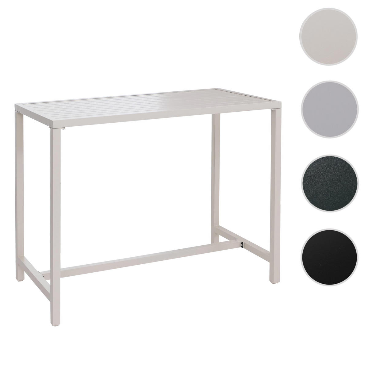 STEHTISCH hranatý - béžová, kov (65/130/105cm) - MCW