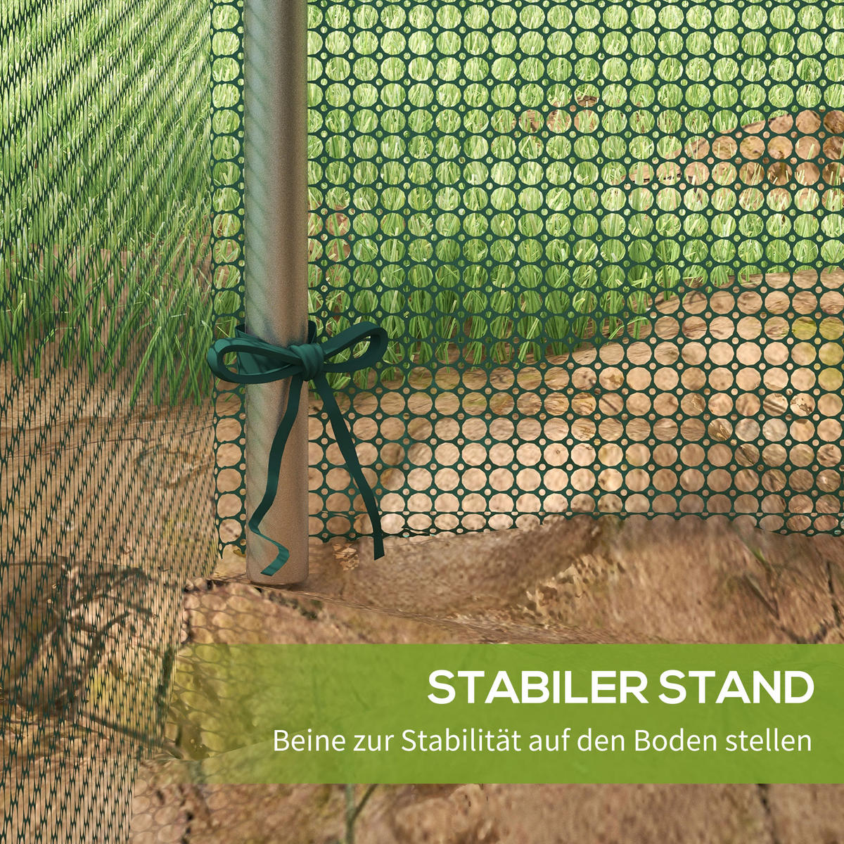 PFLANZENSCHUTZZELT mit Reißverschlusstür, für Garten, Balkon, Stahl, Grün - Grün, Metall (125/62.5/125cm) - Outsunny