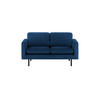 ZWEISITZER-SOFA Lioni-Kronos 9 - Dunkelblau, Holz/Textil (143/84/94cm)