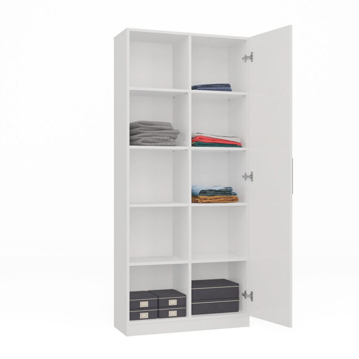 BÜCHERREGAL Weiß 80/182/30 - Weiß, Holzwerkstoff (80/182/30cm) - RAUMHIRSCH FURNITURE
