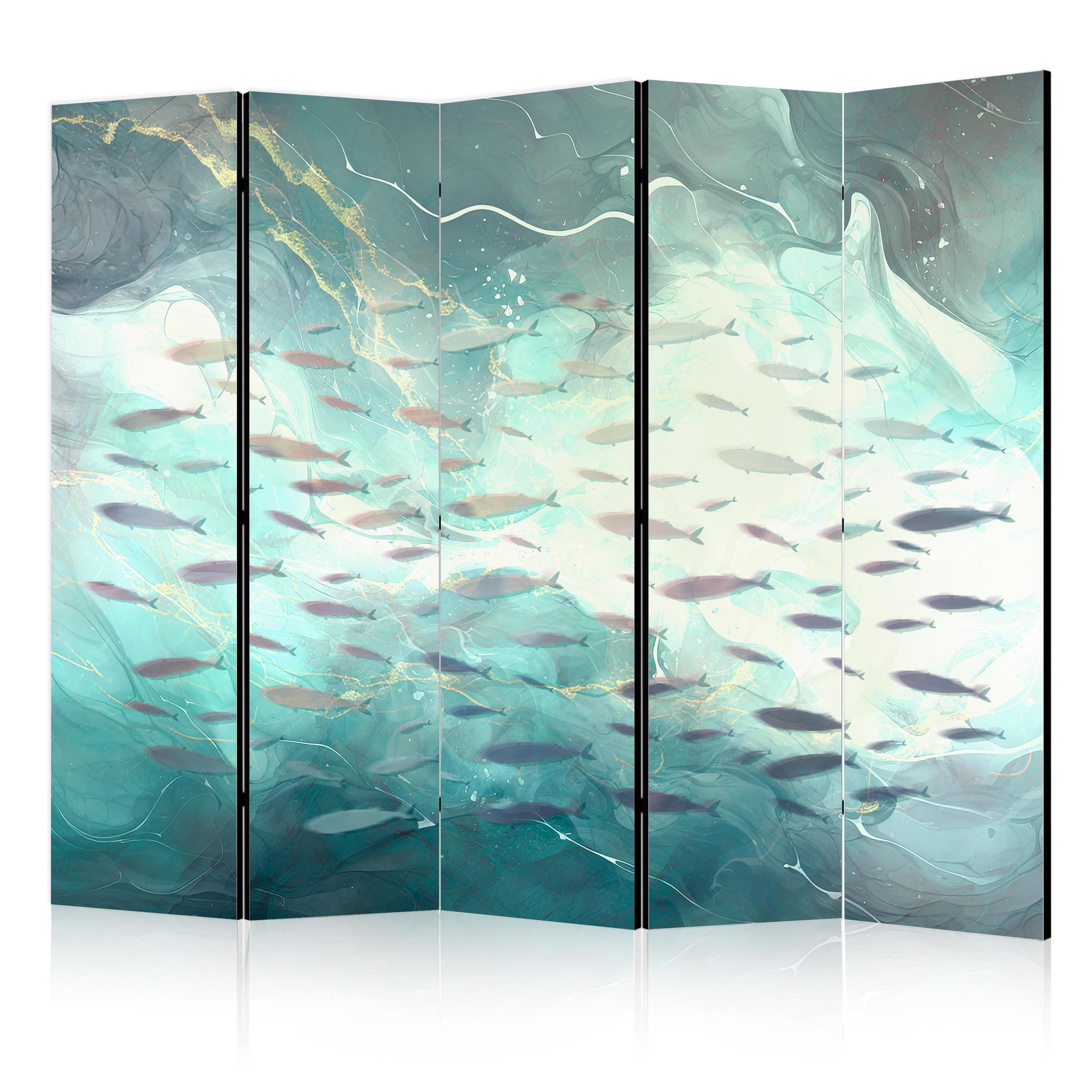 Muralo Paravent Blau 225x172x3 cm