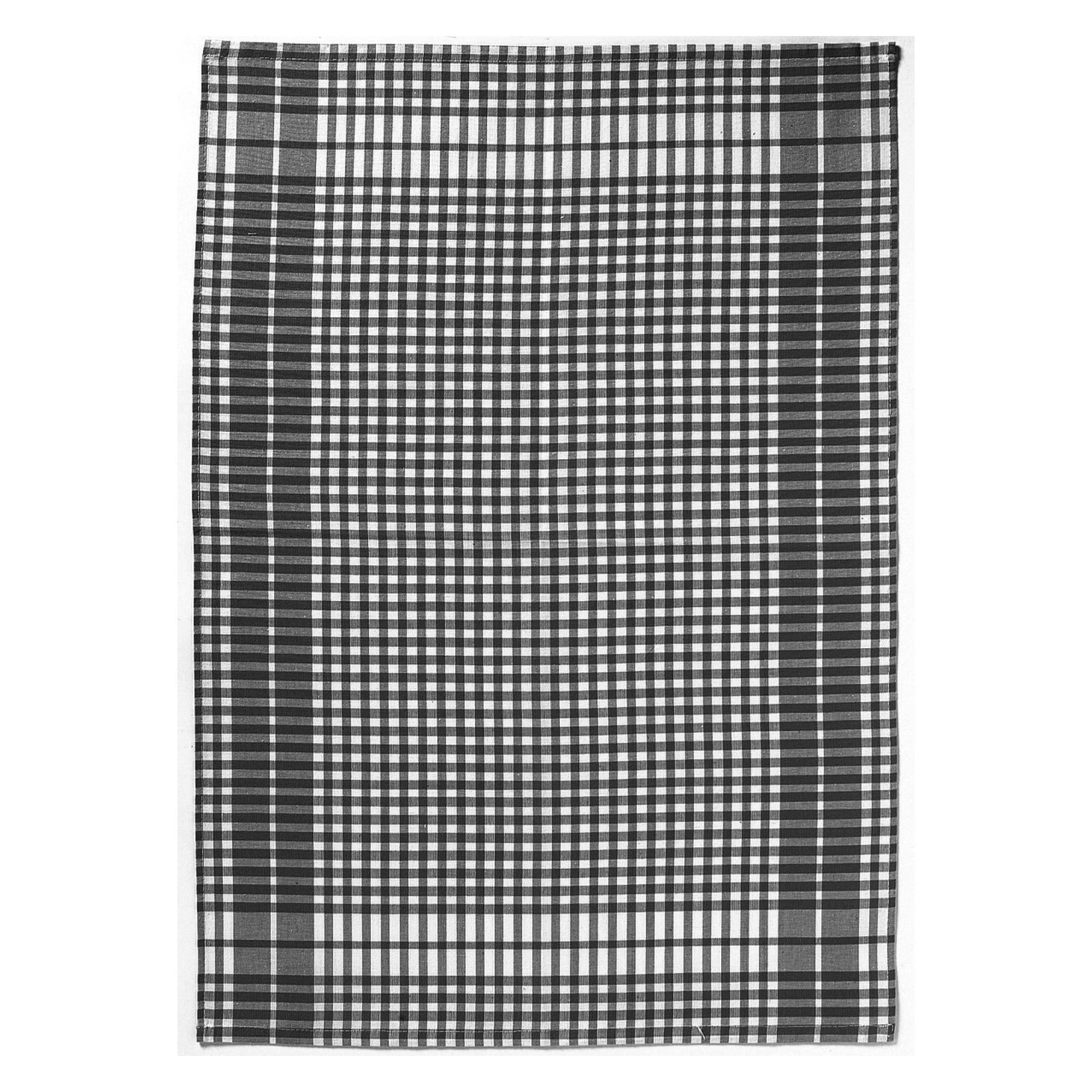 GESCHIRRTUCH Petits Carreaux schwarz 50 x 70 cm - Schwarz, Textil (70/50cm) - Winkler