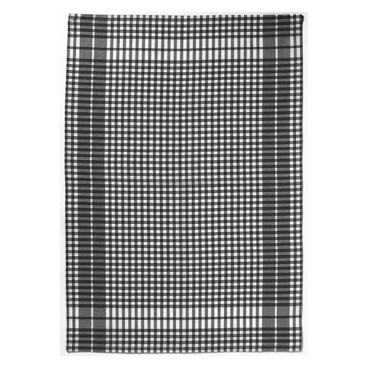 GESCHIRRTUCH Petits Carreaux schwarz 50 x 70 cm - Schwarz, Textil (70/50cm) - Winkler