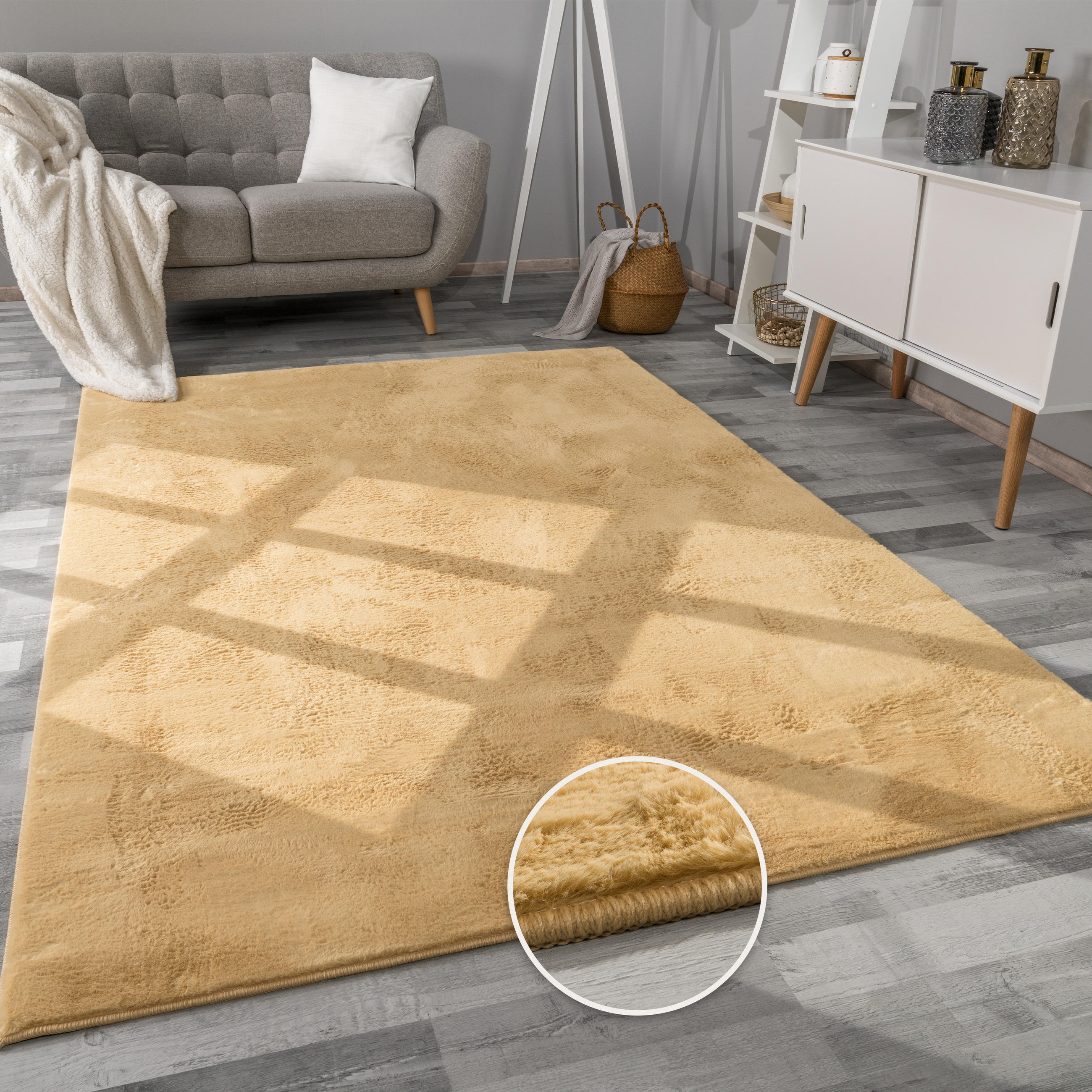 HOCHFLORTEPPICH 80/300 cm Soft 380 - Gelb, Textil (80/300cm) - Paco Home