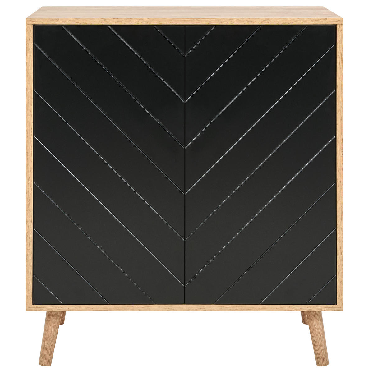 SKŘÍŇ Černá Bristow - černá, kompozitní dřevo (76/84/40cm) - Beliani