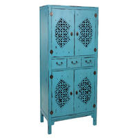 SCHRANK aus Holz 70x40x170 cm - Blau, Holz (70/170/40cm) - Wanderlust