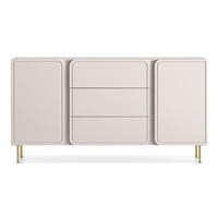SIDEBOARD Loppa Kaschmirbeige 160 cm - Beige/Goldfarben, Holzwerkstoff/Metall (160/85/40cm) - Selsey
