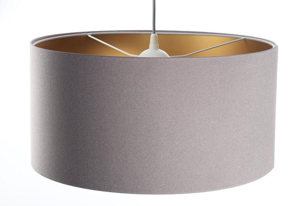 HÄNGELEUCHTE Grau 50/25 cm - Goldfarben/Grau, Kunststoff (50/0.8/25cm) - ONZENO