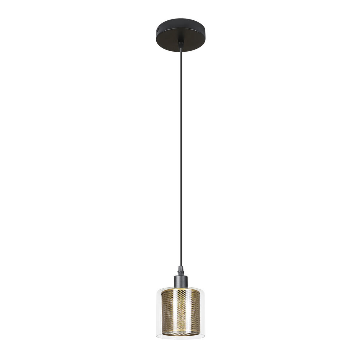 HÄNGELEUCHTE Lorelei 13/13/160 cm - Goldfarben, Metall (13/13/160cm) - Nettlife