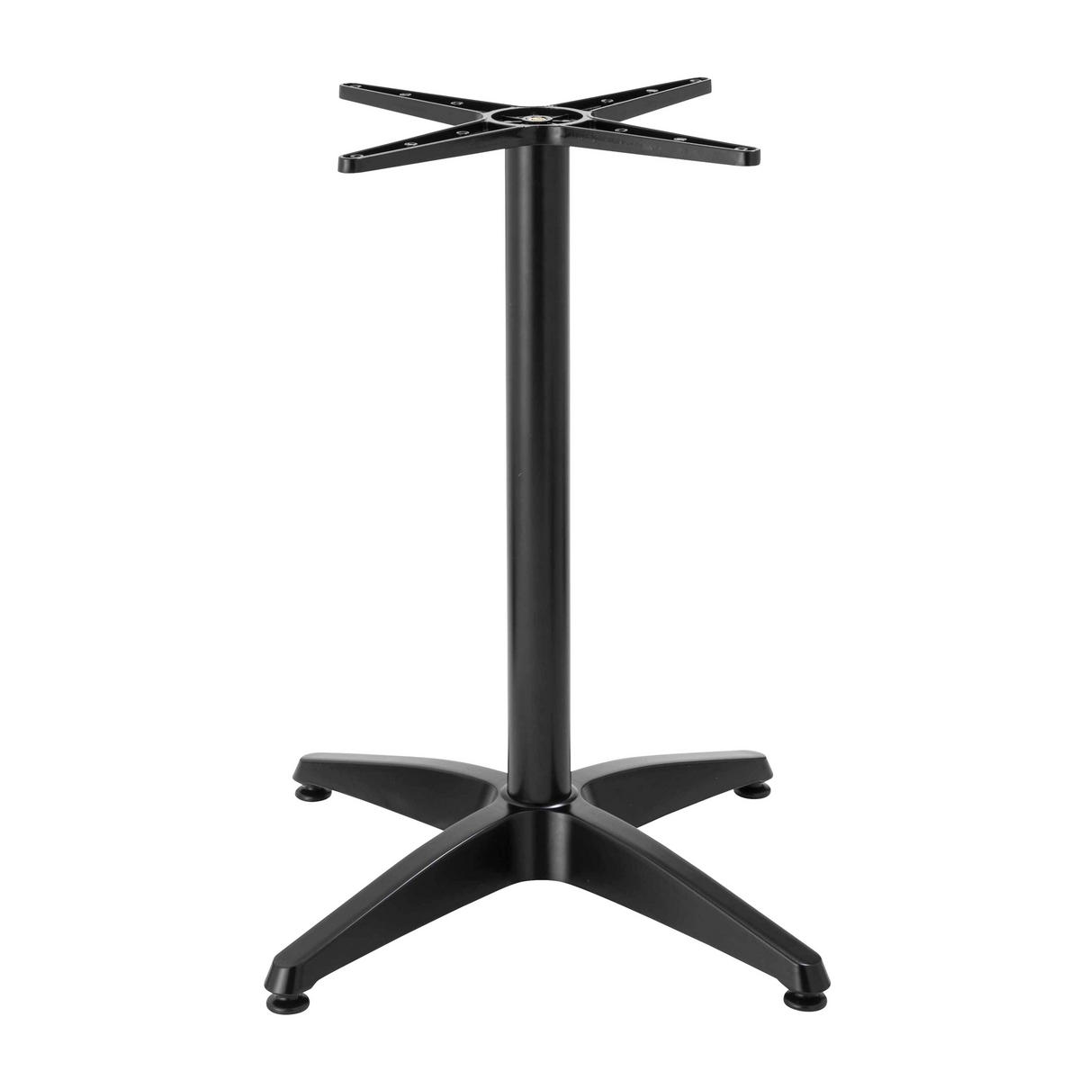 TISCHBEIN, Schwarz - Schwarz, Metall (6.5/72/65cm) - Oviala