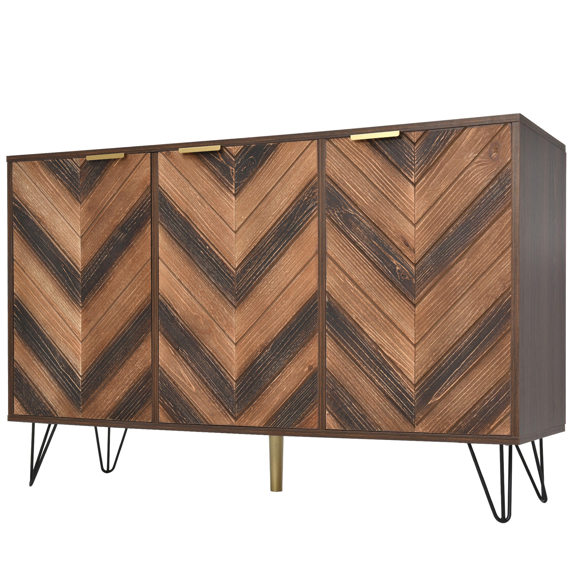 SIDEBOARD Braun 120/38/76.5 cm - Braun, Holzwerkstoff (38/76.5/120cm) - Urban Meuble