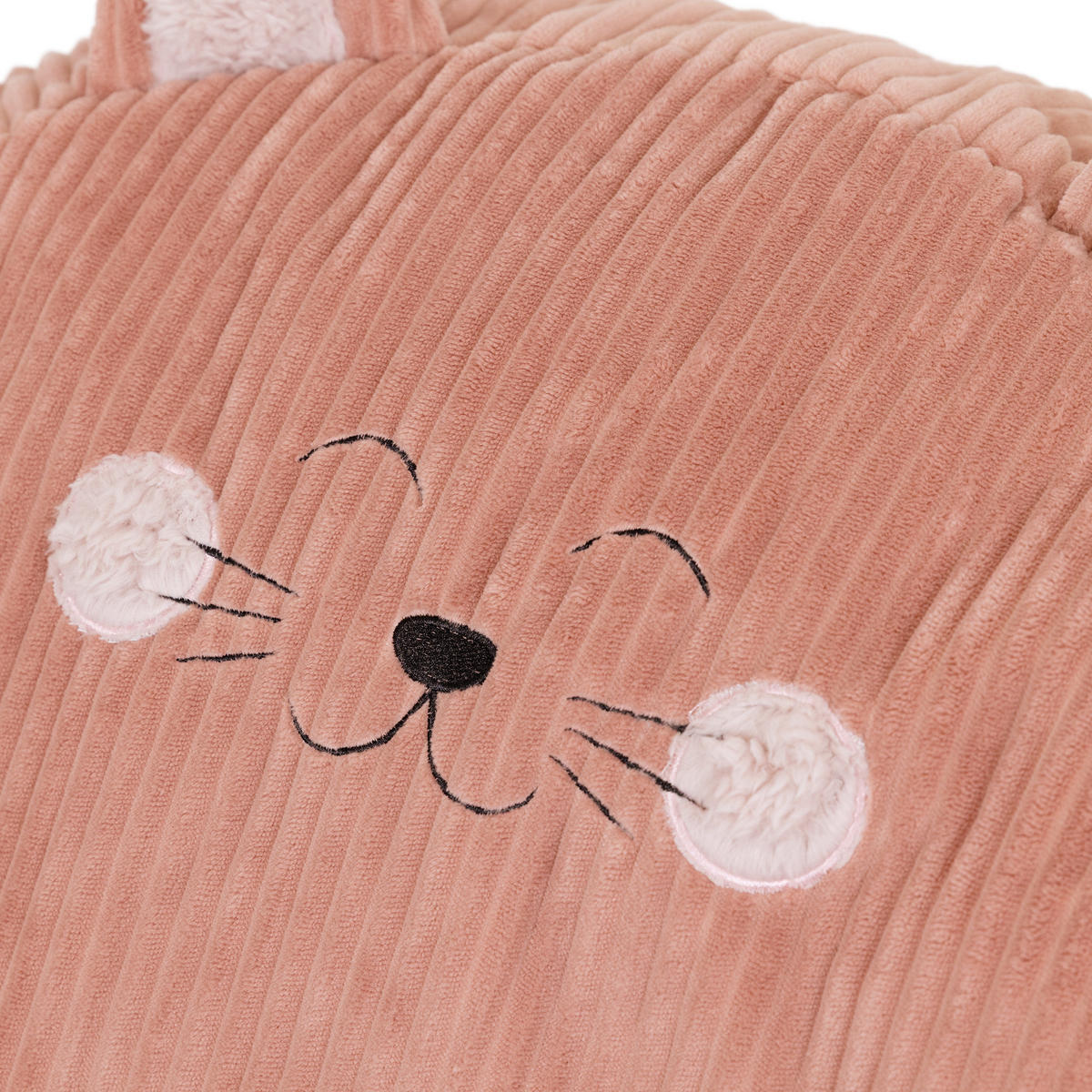 KINDERSITZSACK Cord Katze - Pink, Textil (74/53/74cm) - icon