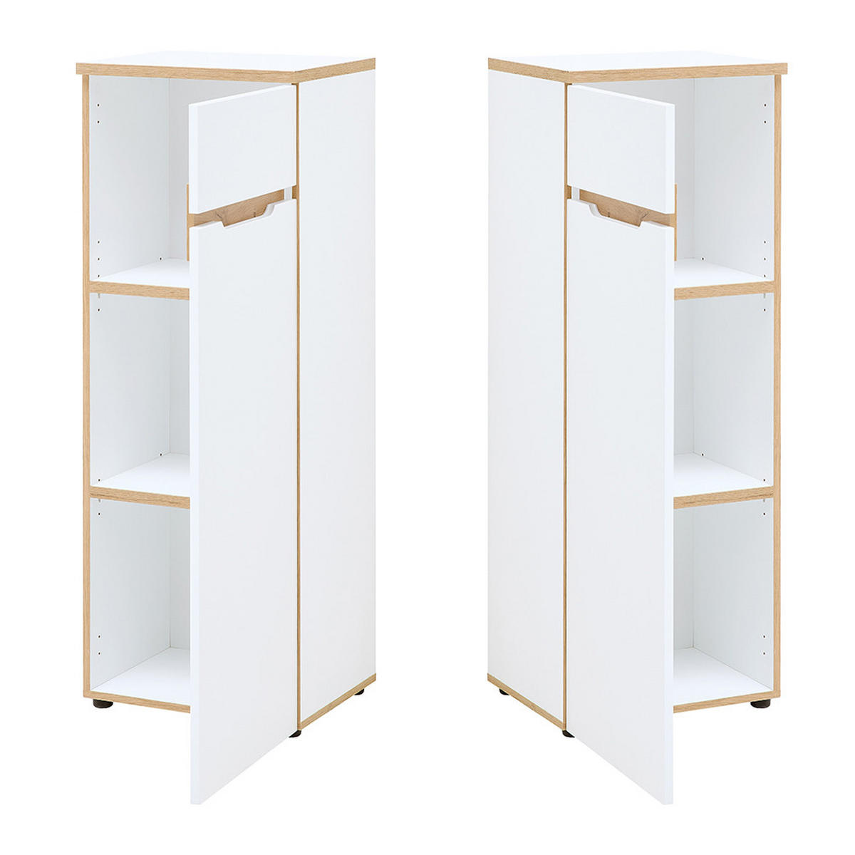 AKTENSCHRANK Manresa-36 - Weiß, Holzwerkstoff (45/122/38cm) - Lomado