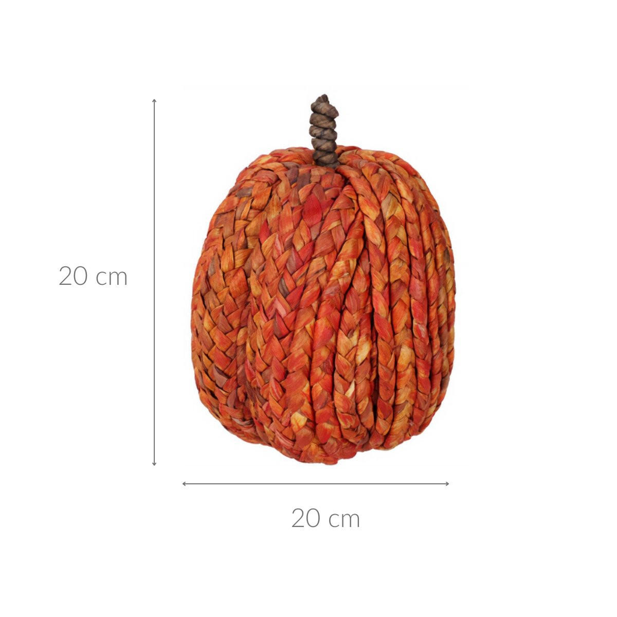 DEKORATION Kürbis Ø 20 cm - Orange, Kunststoff (20/20/20cm) - Home Styling Collection