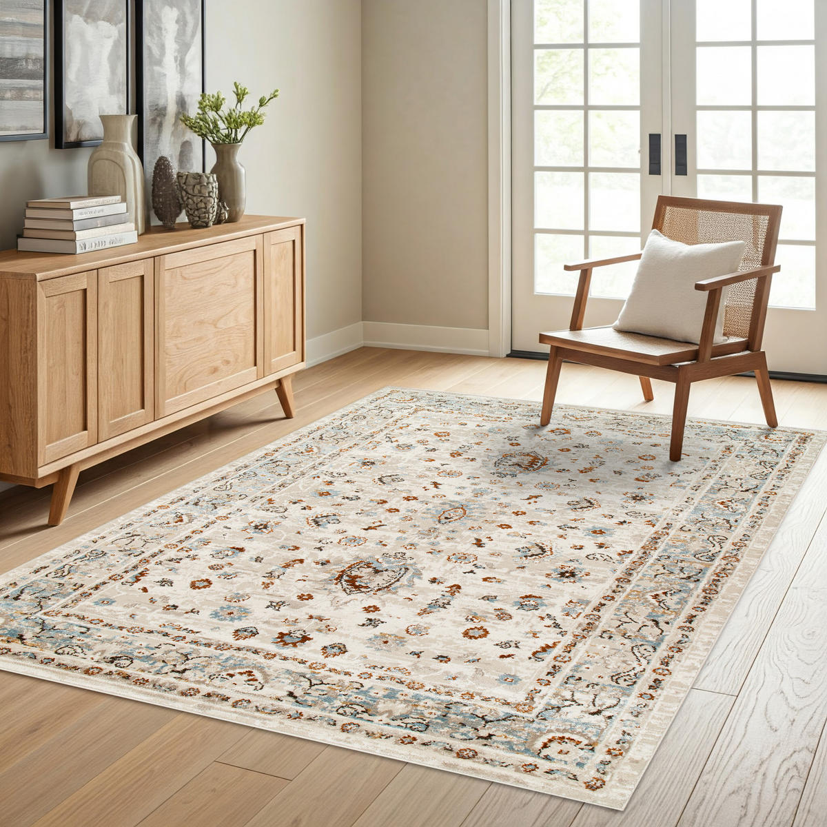 TEPPICH RETRO Weiß 140/200 cm - Weiß, Textil (140/200cm) - Tapiso