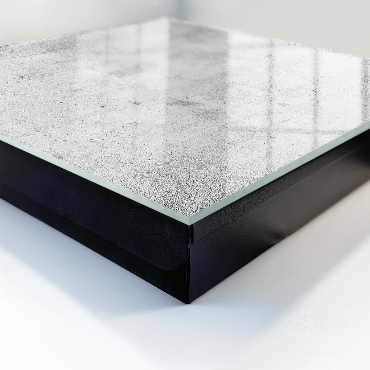 SCHLÜSSELBOX Schwarz 30x30 cm- Türöffnung nach rechts - Unverfälschte Eleganz - Grau, Metall (30/30/5cm) - TULUP