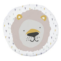 KINDER-TEPPICH Runder mit Piqué-Druck, Löwenmotiv PLAY ROUND - Multicolor, Textil (1/120cm) - RNT By Really Nice Things