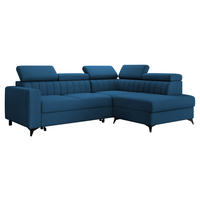 COLTAR Milano 2RRLXP, Dreapta 2R+R+LXP - albastru, material textil/lemn (195/249cm) - MIRJAN24