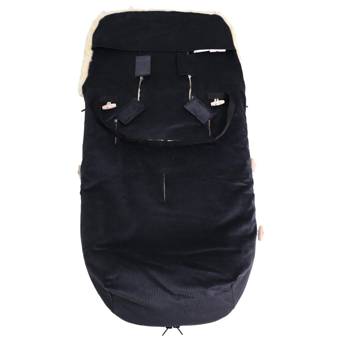 LAMMFELL-FUSSSACK Filius Cord, dark grey - Dunkelgrau, Fell (46/6/100cm) - Kaiserbaby
