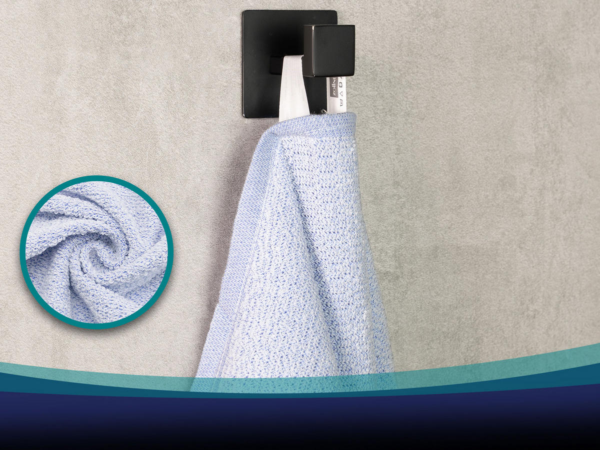 HANDTÜCHER, 10er-Set, 50x100 cm, 70% Baumwolle, 30% Polyester, Blau - Blau, Textil (50/100cm) - Zollner