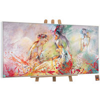 GEMÄLDE Heißer Sommer Schattenfugenrahmen Weiß 200x100 cm - Weiß, Holz (200/100cm) - YS-art gallery
