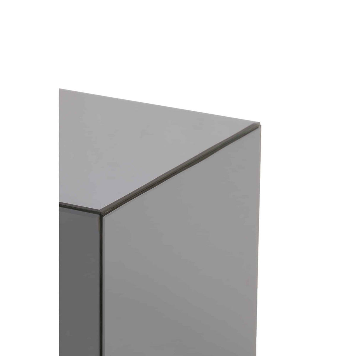 BEISTELLTISCH Daxton Grau 40/40/40 cm - Grau, Glas (40/40/40cm) - Light & Living