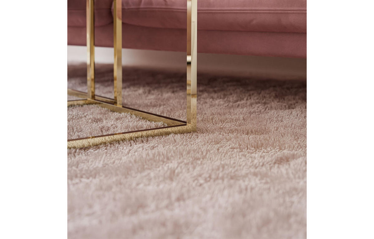 COUCHTISCH YOSHI 2in1 70/70/41 cm Gold chrom / Weißes Glas - Weiß, Glas/Metall (70/70/41cm) - Lookway