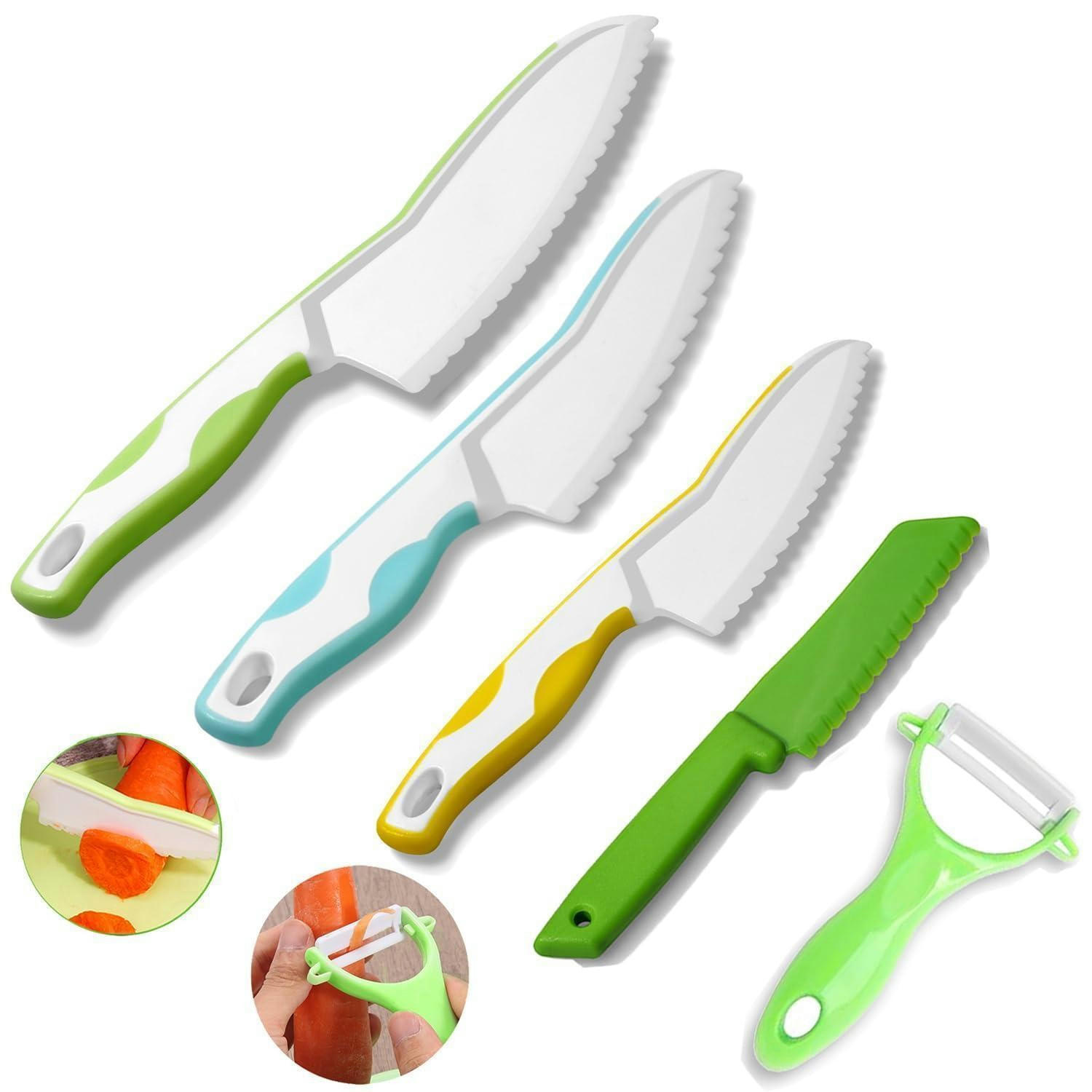 KINDERMESSER Set 5-teilig BPA-frei - Multicolor, Kunststoff