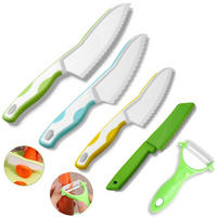 KINDERMESSER Set 5-teilig BPA-frei - Multicolor, Kunststoff