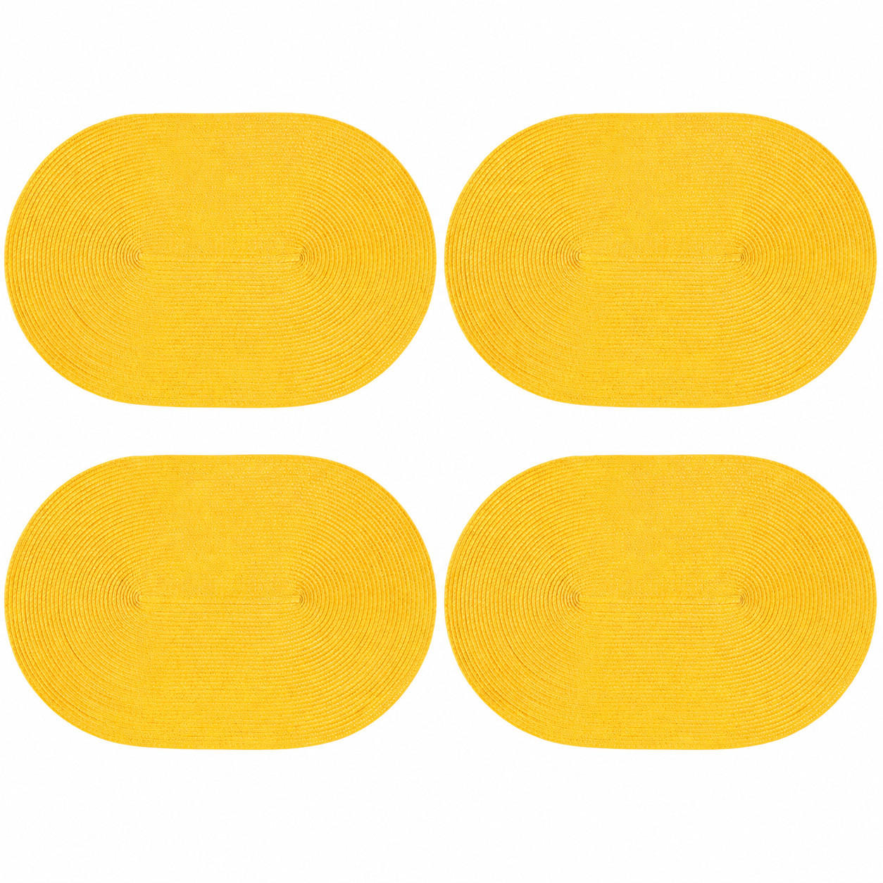 PLATZSET 4er Set Polypro Honig 45/30 cm - Honig, Kunststoff (30/45cm) - TiborTex