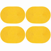 PLATZSET 4er Set Polypro Honig 45/30 cm - Honig, Kunststoff (30/45cm) - TiborTex