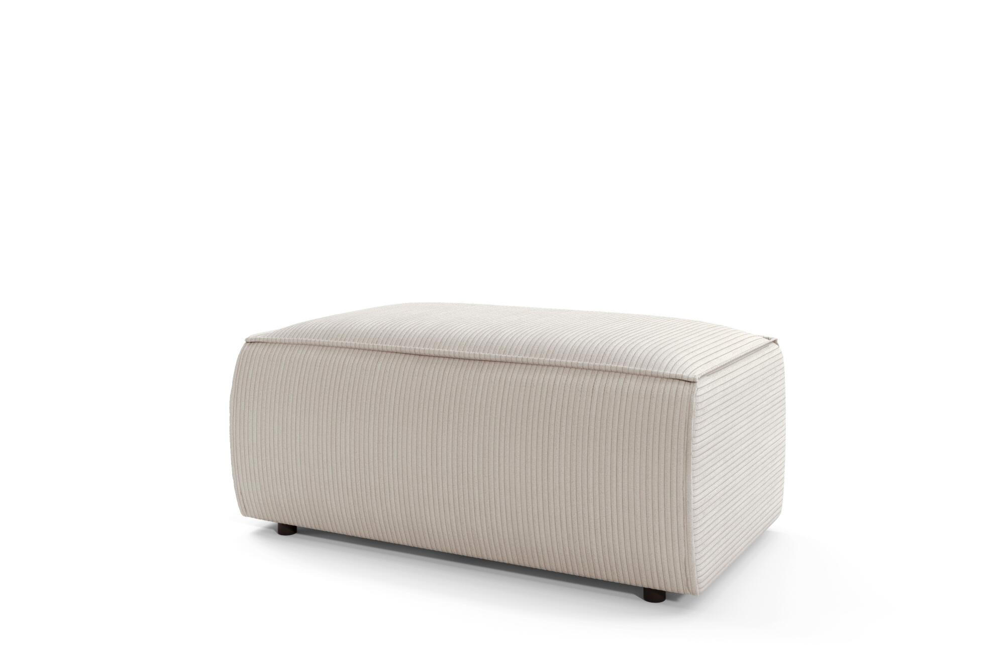 SITZPOUF FIORD Beige 102x69x42 cm - Beige, Textil (102/42/69cm) - FURNLUX